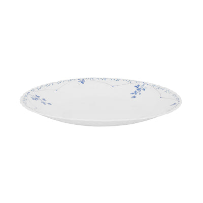 Royalford RF12214 10.5" opalware dinner plate| lightweight and chip-resistant with elegant floral design| microwave and dishwasher safe, ideal for serving meals|