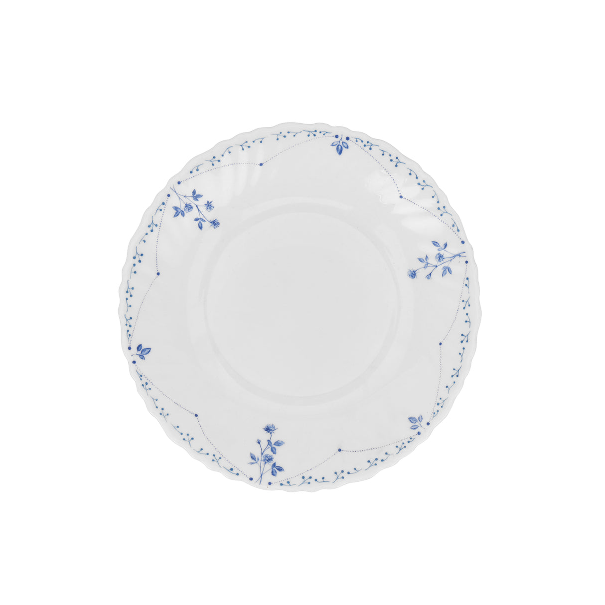 Royalford RF12217 Opalware Dessert Plate| 7.5 Inch Size |Lightweight,Chip Resistant Microwave & Dishwasher Safe | Durable Serving Plate for Desserts Snacks & Everyday Use