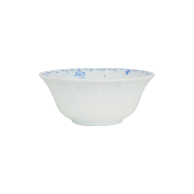 Royalford RF12221 Opalware Soup Bowl |4.5 Inch White Floral Design | Lightweight, Chip Resistant,  Microwave & Dishwasher Safe Serving Bowl | Perfect for Soup & Desserts