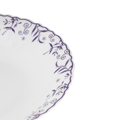 Royalford RF12232 Opalware Soup Plate | 8.5 Inch Lightweight, Chip Resistant, Microwave & Dishwasher Safe Design | Durable Plate for Soup, Curry and Pasta Serving