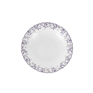 Royalford RF12232 Opalware Soup Plate | 8.5 Inch Lightweight, Chip Resistant, Microwave & Dishwasher Safe Design | Durable Plate for Soup, Curry and Pasta Serving