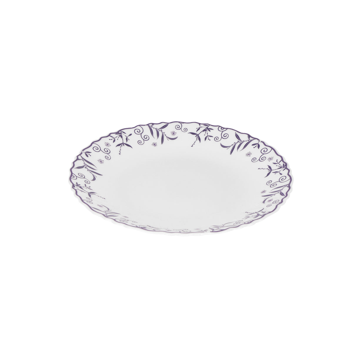 Royalford RF12233 Opalware Dessert Plate | 7.5 Inch Size | Chip Resistant | Microwave Safe Lightweight and Dishwasher Safe Elegant Serving Plate | Perfect for Daily Use