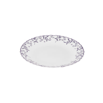 Royalford RF12233 Opalware Dessert Plate | 7.5 Inch Size | Chip Resistant | Microwave Safe Lightweight and Dishwasher Safe Elegant Serving Plate | Perfect for Daily Use