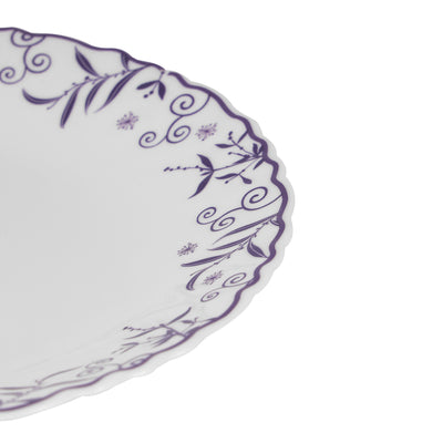 Royalford RF12233 Opalware Dessert Plate | 7.5 Inch Size | Chip Resistant | Microwave Safe Lightweight and Dishwasher Safe Elegant Serving Plate | Perfect for Daily Use