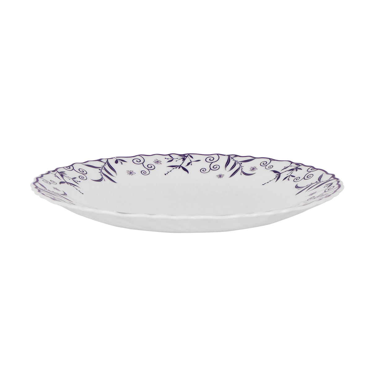 Royalford RF12233 Opalware Dessert Plate | 7.5 Inch Size | Chip Resistant | Microwave Safe Lightweight and Dishwasher Safe Elegant Serving Plate | Perfect for Daily Use