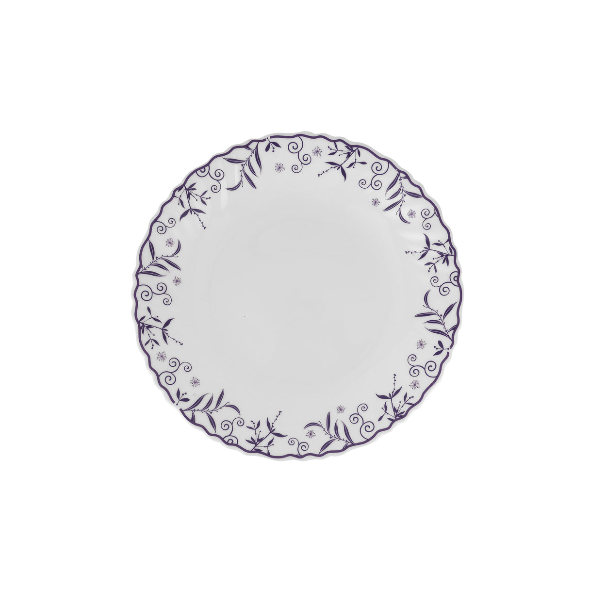 Royalford RF12233 Opalware Dessert Plate | 7.5 Inch Size | Chip Resistant | Microwave Safe Lightweight and Dishwasher Safe Elegant Serving Plate | Perfect for Daily Use