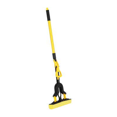Royalford RF12252 PVA Mop with Iron Handle | 27cm Wide Squeeze Sponge Mop with 120cm Extendable Telescopic Handle | High Absorbency Multi-Surface Floor Cleaning Mop