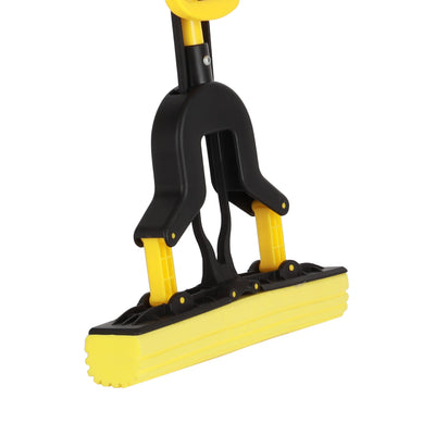 Royalford RF12252 PVA Mop with Iron Handle | 27cm Wide Squeeze Sponge Mop with 120cm Extendable Telescopic Handle | High Absorbency Multi-Surface Floor Cleaning Mop