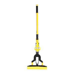 Royalford RF12252 PVA Mop with Iron Handle | 27cm Wide Squeeze Sponge Mop with 120cm Extendable Telescopic Handle | High Absorbency Multi-Surface Floor Cleaning Mop