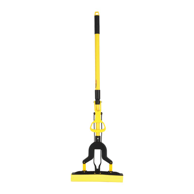 Royalford RF12252 PVA Mop with Iron Handle | 27cm Wide Squeeze Sponge Mop with 120cm Extendable Telescopic Handle | High Absorbency Multi-Surface Floor Cleaning Mop