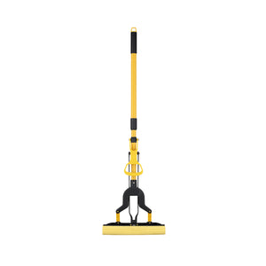Royalford RF12252 PVA Mop with Iron Handle | 27cm Wide Squeeze Sponge Mop with 120cm Extendable Telescopic Handle | High Absorbency Multi-Surface Floor Cleaning Mop