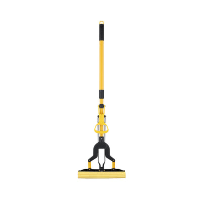 Royalford RF12252 PVA Mop with Iron Handle | 27cm Wide Squeeze Sponge Mop with 120cm Extendable Telescopic Handle | High Absorbency Multi-Surface Floor Cleaning Mop