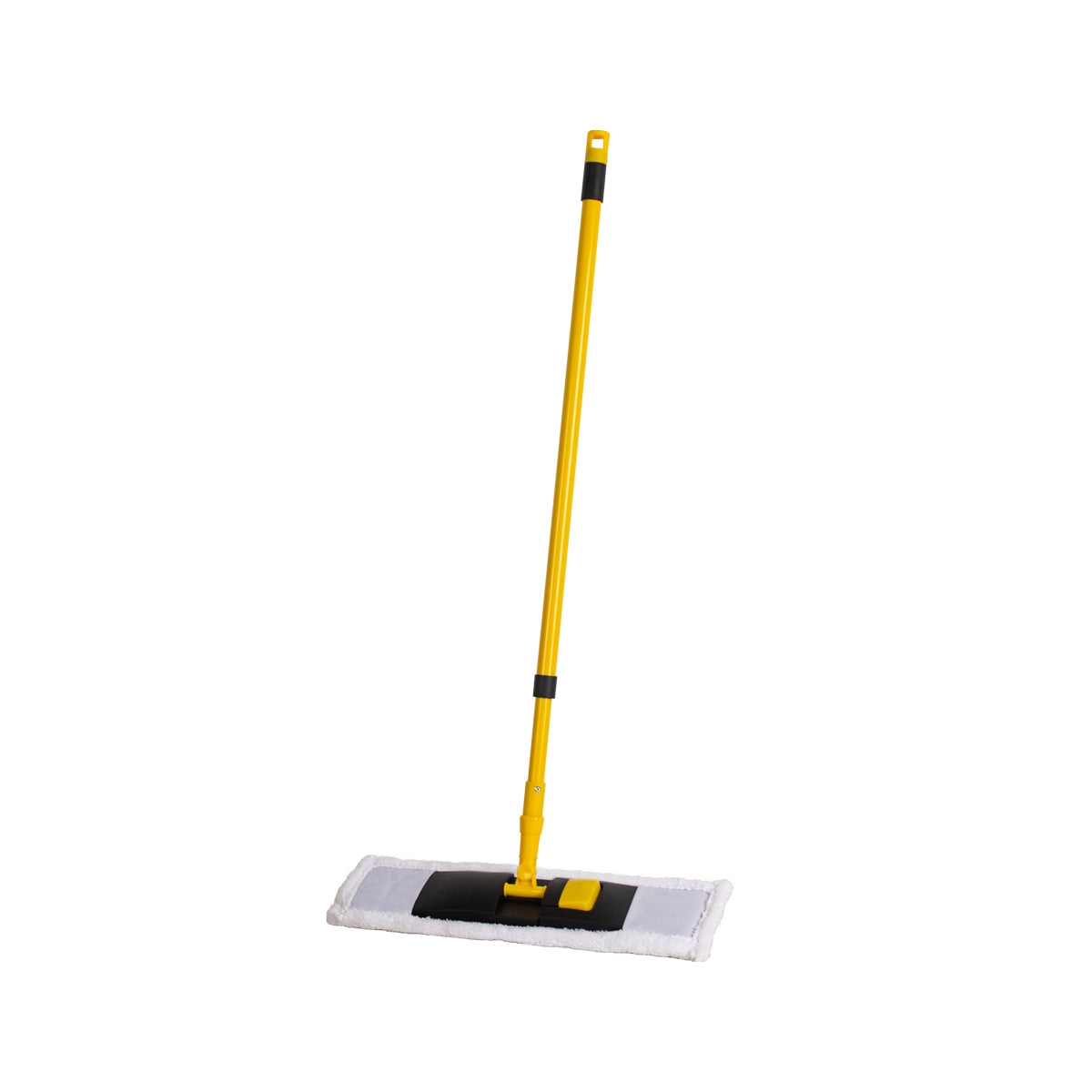Royalford RF12254 Microfiber Mop with Iron Handle | 43x12cm Wide Head | 130cm Extendable Telescopic Handle | Scratch-Free Professional Floor Cleaning Mop for All Surfaces