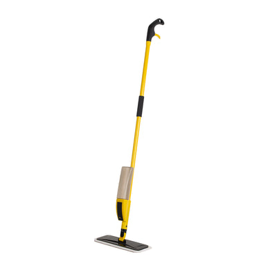 Royalford RF12262 Spray Mop with Microfiber Pad | 400ml Refillable Bottle | Durable Iron Handle |38cm Wide Head | Multi-Surface Floor Cleaning System | Multi-Surface Use