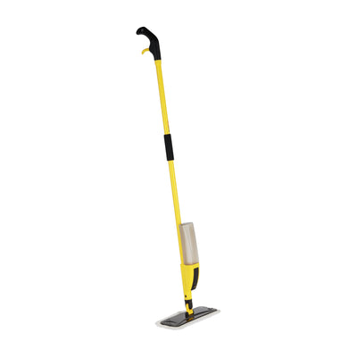 Royalford RF12262 Spray Mop with Microfiber Pad | 400ml Refillable Bottle | Durable Iron Handle |38cm Wide Head | Multi-Surface Floor Cleaning System | Multi-Surface Use