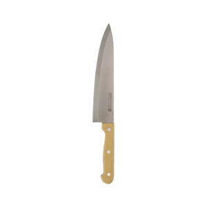 Royalford RF12264 7PCS Kitchen Knife Set | Wooden Block | Extra-Sharp Stainless Steel Blades |Ergonomic Wooden Handles |Pinewood Storage Stand for Home & Professional Use