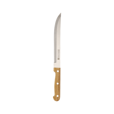 Royalford RF12264 7PCS Kitchen Knife Set | Wooden Block | Extra-Sharp Stainless Steel Blades |Ergonomic Wooden Handles |Pinewood Storage Stand for Home & Professional Use