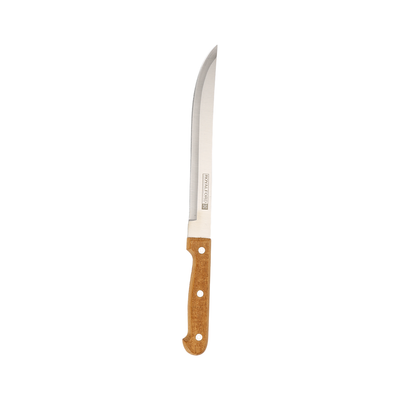 Royalford RF12265 7PCS Kitchen Knife Set | Wooden Block & Scissors | Sharp Stainless Steel Blades | Ergonomic Wooden Handles | Pinewood Stand for Home & Professional Use