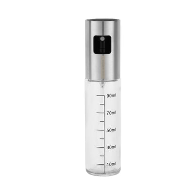 Royalford RF12273 Oil Sprayer Bottle | 100ml Glass Oil Spray | Stainless Steel Lid | Refillable Transparent Cooking Oil Mister for Air Fryer, Roasting  & Healthy Cooking