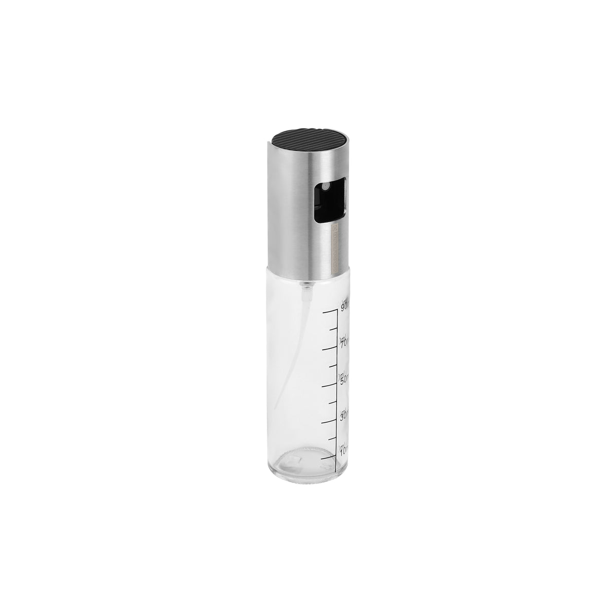 Royalford RF12273 Oil Sprayer Bottle | 100ml Glass Oil Spray | Stainless Steel Lid | Refillable Transparent Cooking Oil Mister for Air Fryer, Roasting  & Healthy Cooking