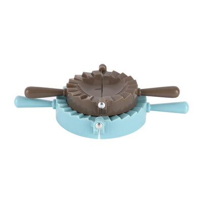 Royalford RF12275 Dumpling Mould Set | 2PC Food Grade Plastic Dumpling Maker Press | Crimped Edge Easy Dumpling Maker Tool | Lightweight & Easy to Clean Design