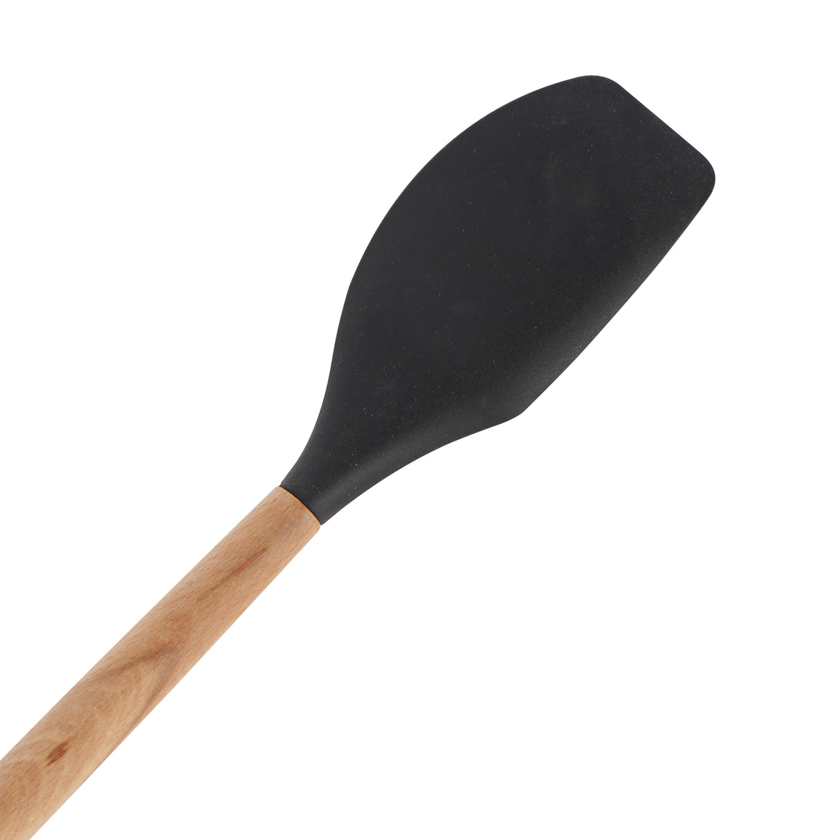 Royalford RF12319 2PC Silicone Kitchen Tools Set | Wooden Handle | BPA Free Food Grade Silicone Spatula Scraper & Oil Brush | Non Stick Safe Cooking Baking  Utensils Set