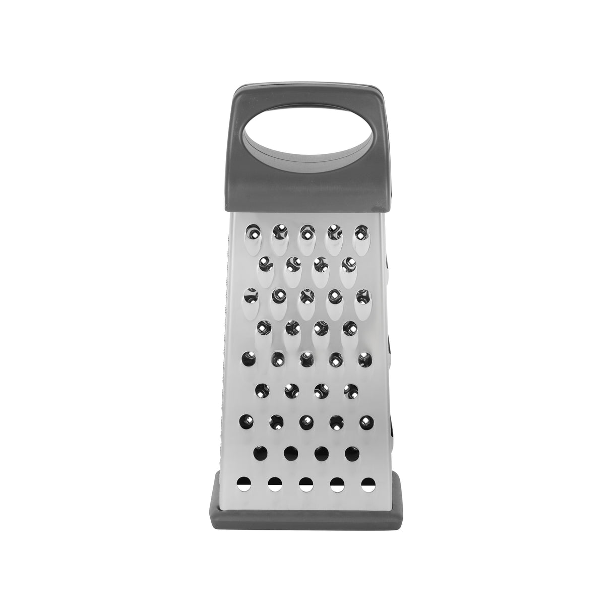Royalford RF12344  4-Sided Stainless Steel Grater| ultra-sharp blades & ergonomic handle, non-slip base| Multi-function kitchen tool, slicing, shredding & grating easily|