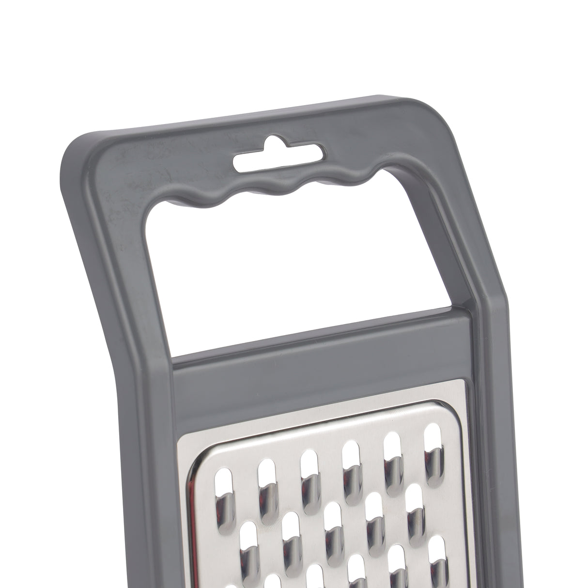 Royalford RF12350 3 in 1 Stainless Steel Grater | Multiple Blades | Vegetable Slicer Shredder Cutter with ABS Handle | TPR Base for Cheese, Vegetables & Fruits