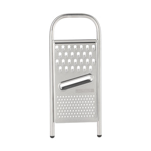 Royalford RF12351 3-in-1 stainless steel grater| multi blades, perfect for slicing & shredding| grating vegetables, cheese and more, durable non-slip base for safe use|