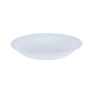 Royalford RF12398 Classic Opalware Dinner Set with 18 elegant white pieces| lightweight and chip-resistant| microwave, freezer and dishwasher safe for everyday dining