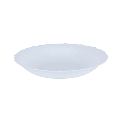 Royalford RF12398 Classic Opalware Dinner Set with 18 elegant white pieces| lightweight and chip-resistant| microwave, freezer and dishwasher safe for everyday dining