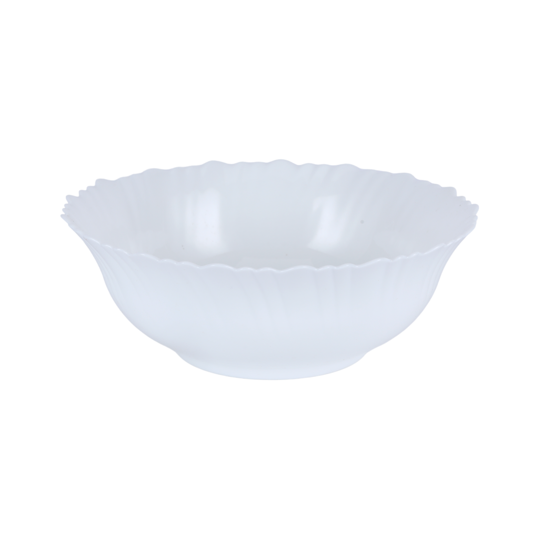 Royalford RF12398 Classic Opalware Dinner Set with 18 elegant white pieces| lightweight and chip-resistant| microwave, freezer and dishwasher safe for everyday dining