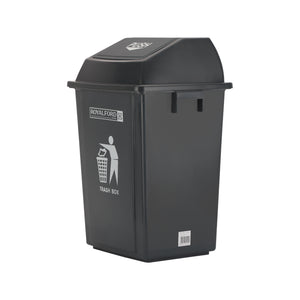 Royalford RF12399 40L Plastic Dust Bin with Push Lid | Premium Quality Trash Box | Large Capacity Waste Bin for Home, Kitchen & Office Use | Durable Plastic Design