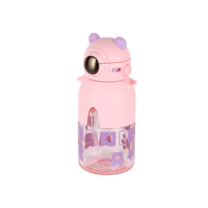 Royalford RF12405 Kids Water Bottle 780ml | BPA-Free | Leak-Proof Cute Bear Design Plastic Water Bottle | Carry Strap Safe Non-Toxic Drinking Bottle for School & Travel