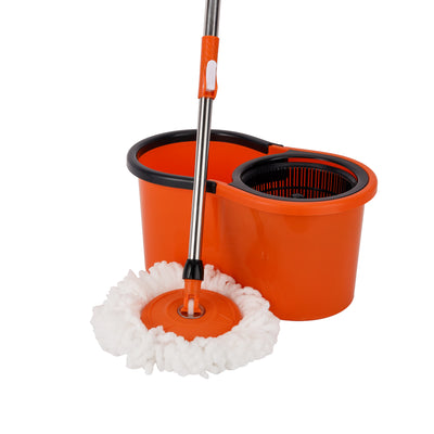 Royalford RF12420 Modern Spin Easy Mop with Bucket | 360° Rotating Microfiber Mop Head | Hands-Free Wringing System | 13L Large Capacity | Perfect for Home & Office Use