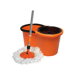 Royalford RF12420 Modern Spin Easy Mop with Bucket | 360° Rotating Microfiber Mop Head | Hands-Free Wringing System | 13L Large Capacity | Perfect for Home & Office Use