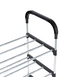 Royalford RF12422 5-Tier Shoe Rack | Durable Iron Frame with High-Quality PP Connectors | Space-Saving Multi-Layer Storage Shelf for Shoes| Lightweight| Easy to Assemble