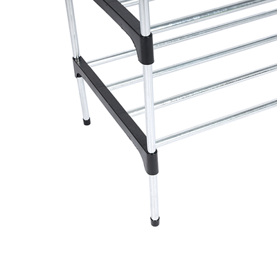 Royalford RF12422 5-Tier Shoe Rack | Durable Iron Frame with High-Quality PP Connectors | Space-Saving Multi-Layer Storage Shelf for Shoes| Lightweight| Easy to Assemble