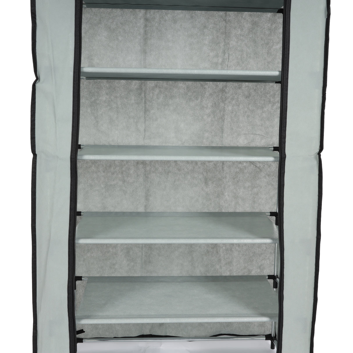 Royalford RF12425 7-Tier Shoe Rack Fabric Cabinet | Space-Saving Vertical Shoe Organizer | Strong Metal Rods| Dust-Proof Fabric Cover| Easy Assembly & Lightweight Design