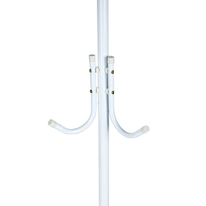 Royalford RF12430 Clothes Hanger Stand with 8 Hooks | Heavy Duty Metal Coat Rack | Stable Tripod Base | Capped Hooks & Anti-Slip Floor Protection for Home & Office Use