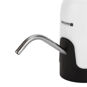 Royalford RF12434  Rechargeable Water Pump for 1–5 Gallon Bottles |  USB Charging Automatic Water Dispenser |  Stainless Steel Spout  |  BPA Free Silicone Hose