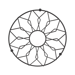 Royalford RF12447 Iron Trivet 20CM | heavy-duty heat-resistant design & durable iron build| round base, protects countertops, for hot pots, cooking and serving|