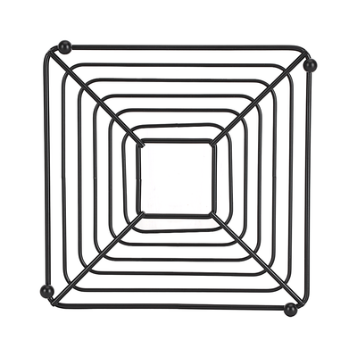 Royalford RF12448 Iron Trivet 18CM square stand| heavy-duty heat-resistant iron design protects countertops and tables| ideal for hot pots, cooking, steaming |