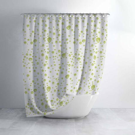 Royalford RF12449 PEVA shower curtain 180x180cm| water-repellent, quick-drying and machine washable| odourless and chlorine-free curtain ideal for bathroom use|