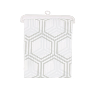 Royalford RF12450 PEVA shower curtain 180x180cm| water-repellent, quick-drying and machine washable| odourless and chlorine-free curtain ideal for modern bathrooms|