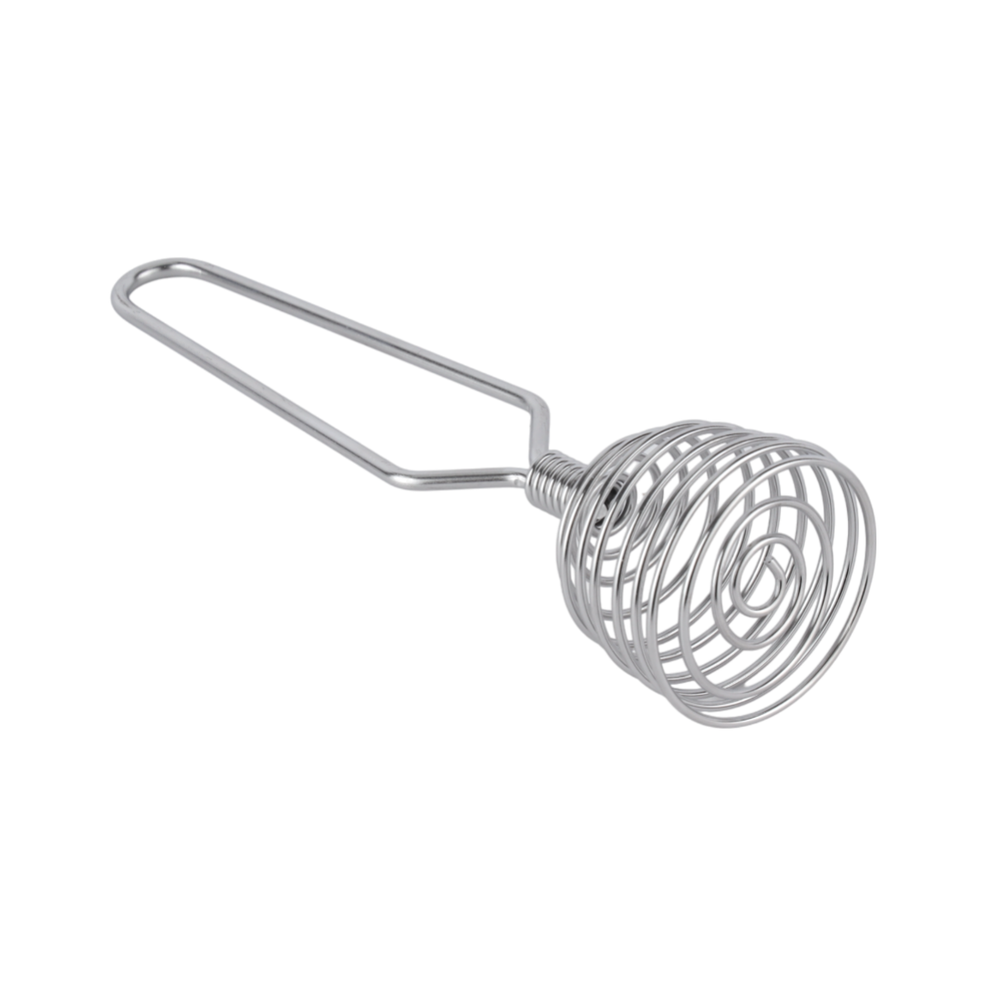 Royalford RF12460 Stainless Steel 7 Inch Whisk |  Heavy Duty Spring Coil  | Ergonomic Handle | Dishwasher Safe ,Rust Resistant Multipurpose Kitchen Mixing Beating Tool