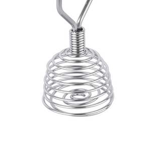 Royalford RF12460 Stainless Steel 7 Inch Whisk |  Heavy Duty Spring Coil  | Ergonomic Handle | Dishwasher Safe ,Rust Resistant Multipurpose Kitchen Mixing Beating Tool