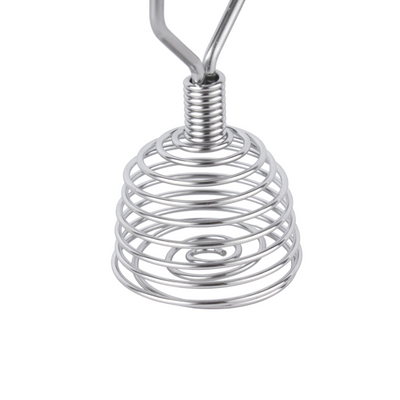 Royalford RF12460 Stainless Steel 7 Inch Whisk |  Heavy Duty Spring Coil  | Ergonomic Handle | Dishwasher Safe ,Rust Resistant Multipurpose Kitchen Mixing Beating Tool