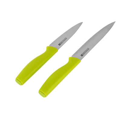 Royalford RF12468 2PC Knife Set with Cutting Board | Stainless Steel 3.5” Paring & 5” Utility Knives| Strong PP Handle|  Dishwasher Safe Design for Everyday Cooking Use