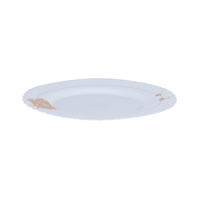 Royalford RF12470 Opalware Dinner Set 33 Pieces with Plates, Bowls and Soup Spoons | Lightweight | Chip-Resistant Microwave and Dishwasher Safe Tableware |Elegant Design